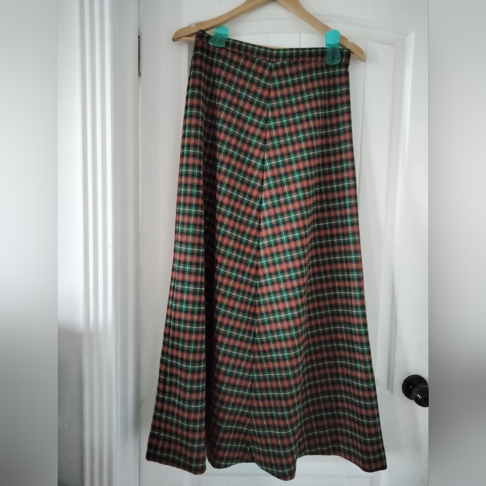 🩷Vintage plaid a-line skirt